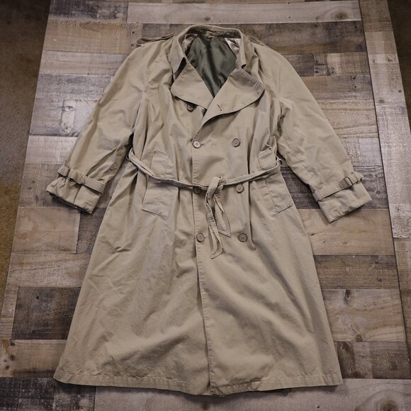 Vintage Men’s Trench Coat – Union Made in USA, Size 40S (Fits Like XL) - Picture 1 of 14